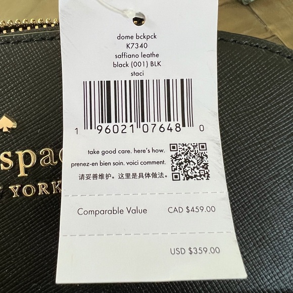 NWT Kate Spade Staci leather backpack - Picture 4 of 5